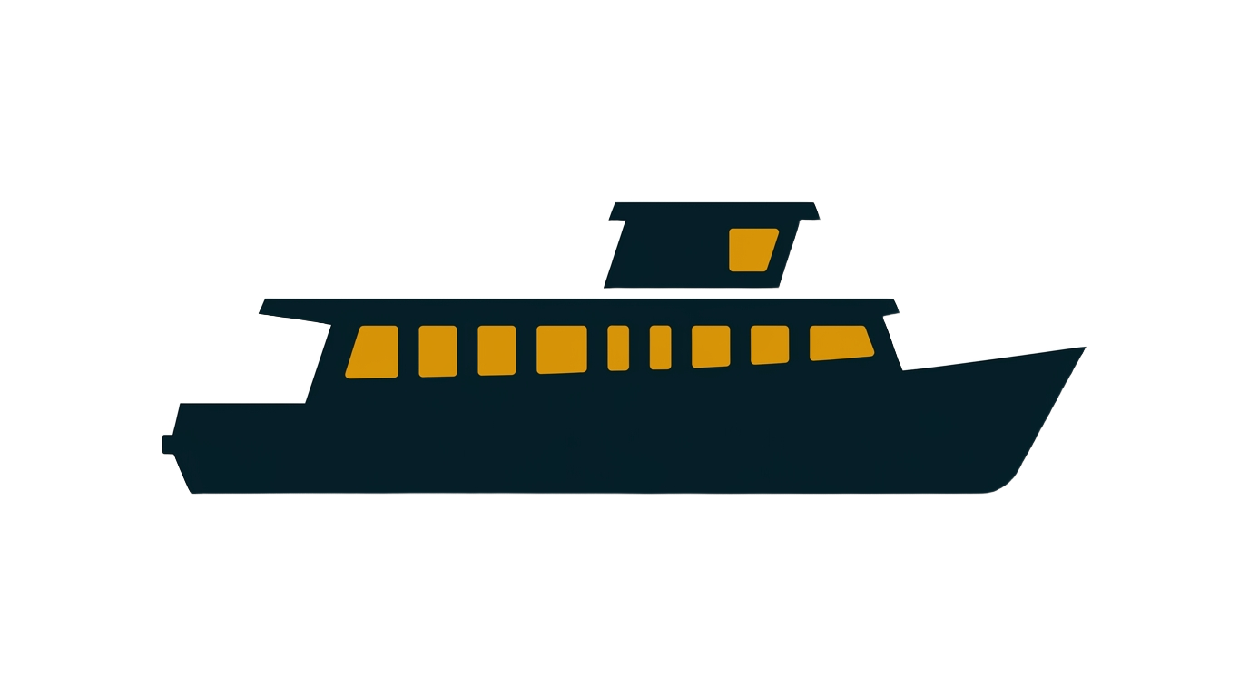 Fähre auf der Elbe