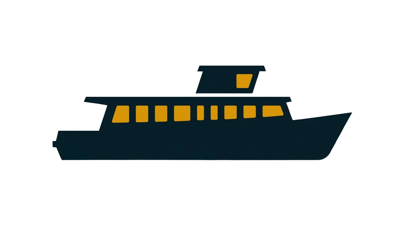 Fähre auf der Elbe